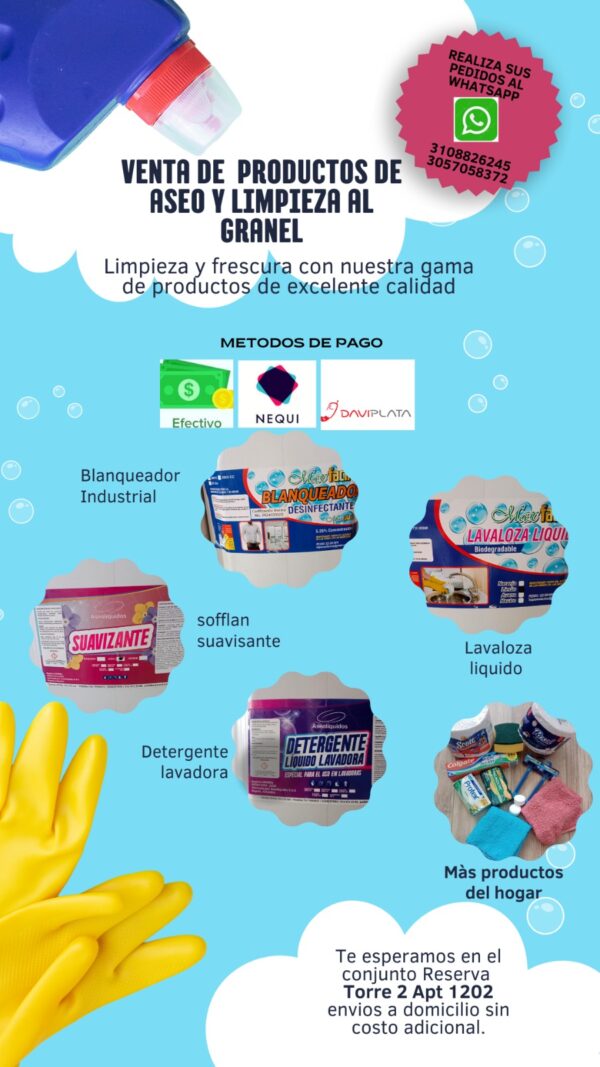 PRODUCTOS DE ASEO Y LIMPIEZA A GRANEL
